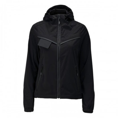 Front - Mascot Womens/Ladies Customised Stretch Hooded Jacket