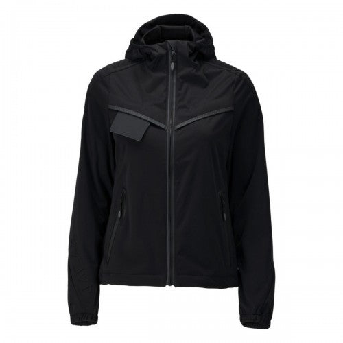 Front - Mascot Womens/Ladies Customised Stretch Hooded Jacket