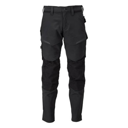 Front - Mascot Mens Customised Knee Pad Pockets Fitted Trousers