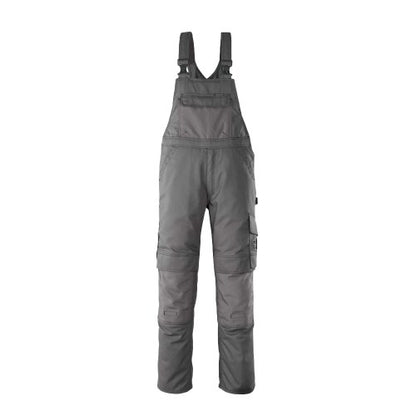 Front - Mascot Mens Hardwear Orense Knee Pad Pockets Bib And Brace Overall