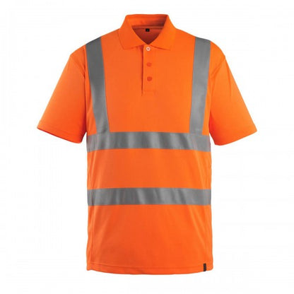 Front - Mascot Unisex Adult Safe Classic Hi-Vis Polo Shirt