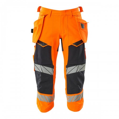 Front - Mascot Mens Accelerate Safe High-Vis Trousers