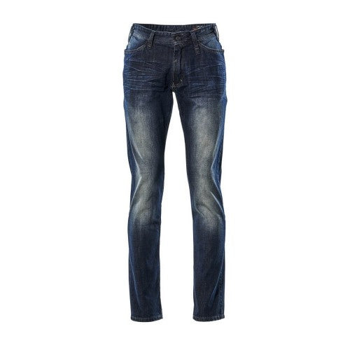 Front - Mascot Mens Frontline Manhattan Washed Denim Jeans
