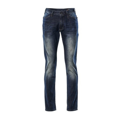 Front - Mascot Mens Frontline Manhattan Washed Denim Jeans