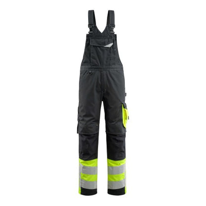 Front - Mascot Unisex Adult Safe Supreme Knee Pad Pockets Bib And Brace Overall