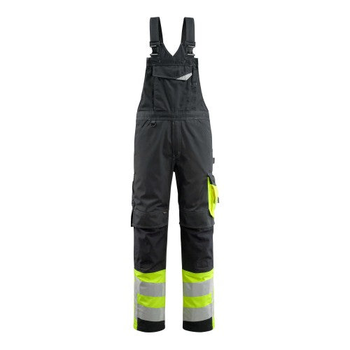 Front - Mascot Unisex Adult Safe Supreme Knee Pad Pockets Bib And Brace Overall