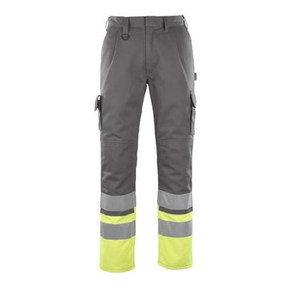 Front - Mascot Mens Patos Safe Complete Hi-Vis Work Trousers