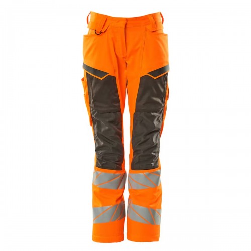 Front - Mascot Womens/Ladies Accelerate Safe Knee Pad Pockets Trousers