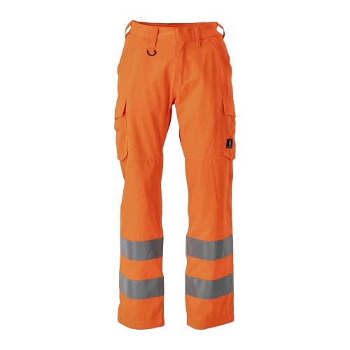 Front - Mascot Mens Safe Light Hi-Vis Work Trousers
