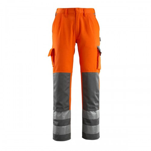 Front - Mascot Mens Safe Complete Olinda Knee Pad Pockets Work Trousers