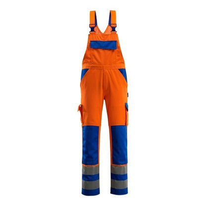 Front - Mascot Mens Barras Safe Complete Hi-Vis Bib And Brace Overall
