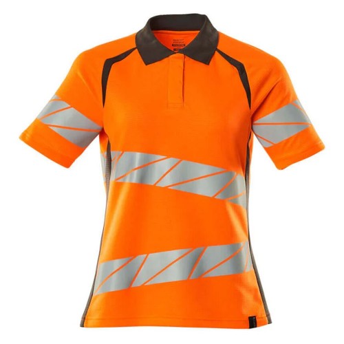Front - Mascot Womens/Ladies Accelerate Safe Hi-Vis Polo Shirt