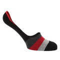 Front - Mens Cotton Rich Striped Shoe Liner Socks