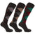 Front - Mens Traditional Argyle Pattern Long Length Lambs Wool Blend Socks (Pack Of 3)