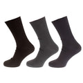 Front - Universal Textiles Mens Bamboo Diabetic Wellness Socks (Pack Of 3)
