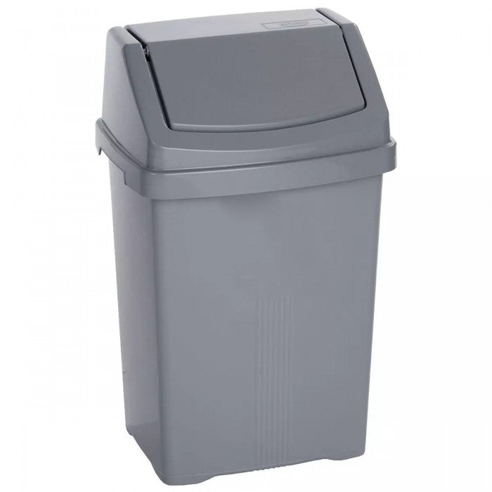 Front - Wham Casa 8L Plastic Swing Bin