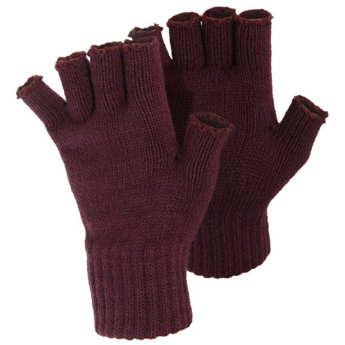 Front - FLOSO Ladies/Womens Winter Fingerless Gloves