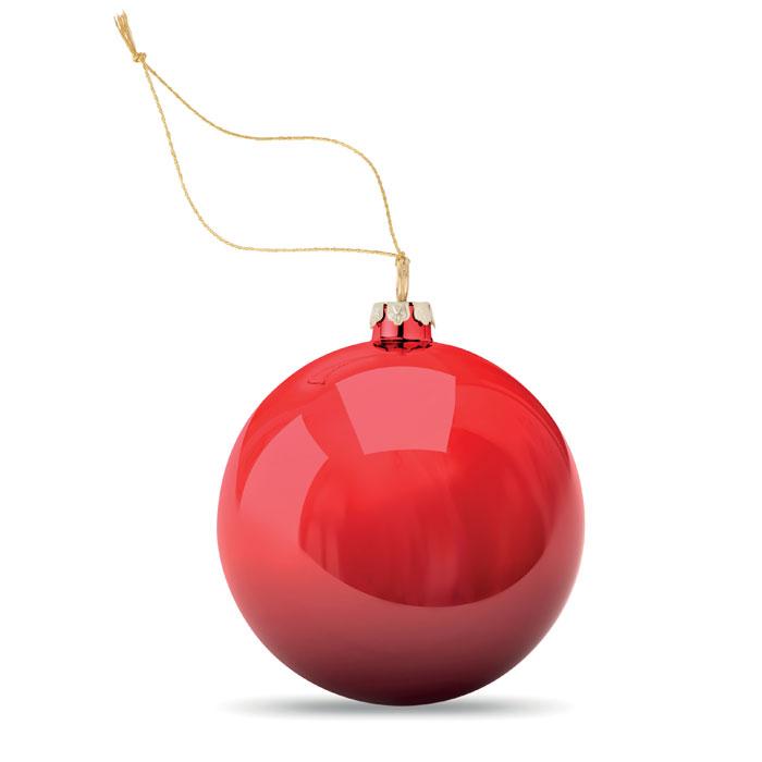 Red - Back - MidOcean Happy Sublimation Ball Christmas Decoration