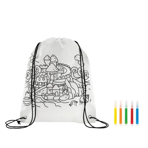 Front - MidOcean Carrydraw Non-Woven Drawstring Bag