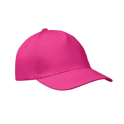Fuchsia - Front - MidOcean Buzz 5 Panel Baseball Cap