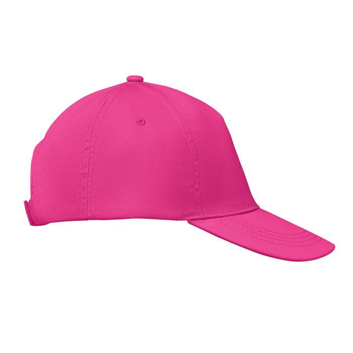 Fuchsia - Side - MidOcean Buzz 5 Panel Baseball Cap