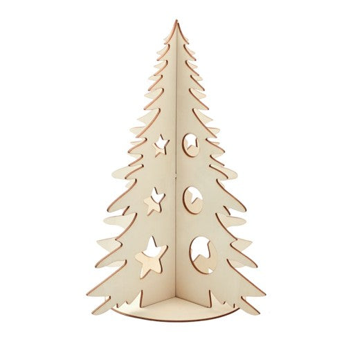 Front - MidOcean Tree And Paint Wooden Christmas Tree