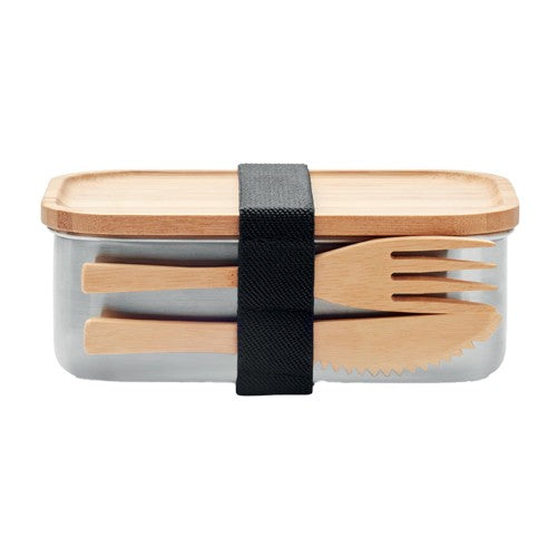 Front - MidOcean Savanna Stainless Steel Lunch Box