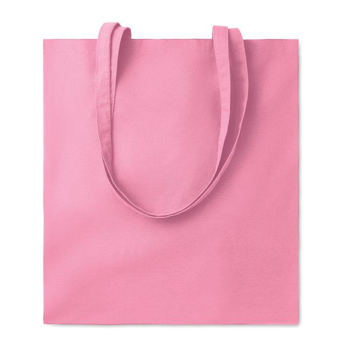 Baby Pink - Front - MidOcean Cottonel Colour + Cotton Shopper Bag