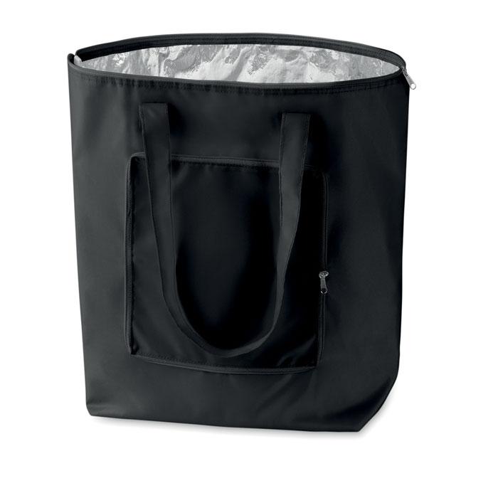 Black - Front - MidOcean Plicool Foldable Cooler Bag