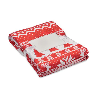 Red - Front - MidOcean TOSTI RPET Fleece Blanket