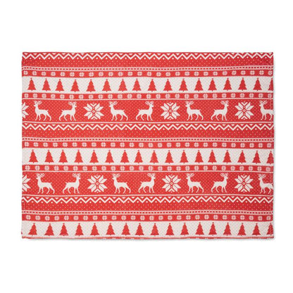 Red - Back - MidOcean TOSTI RPET Fleece Blanket