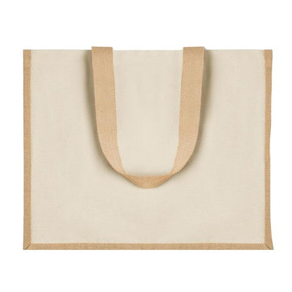 Front - MidOcean Campo De Fiori Jute Shopper Bag