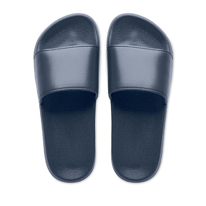 French Navy - Side - MidOcean Unisex Adult Kolam Anti-Slip Sliders