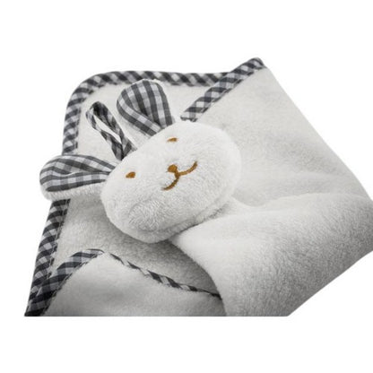 White - Back - MidOcean Baby Hug Me Rabbit Plush Hand Towel