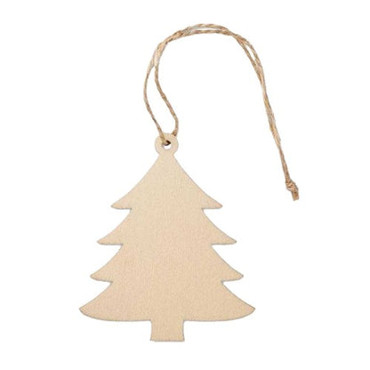 Front - MidOcean Arby Wooden Tree Hanging Decoration