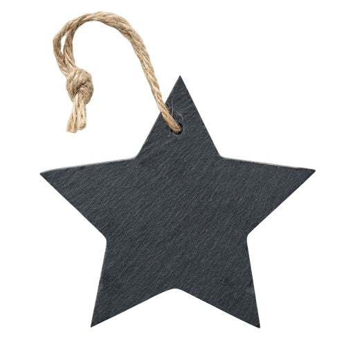 Front - MidOcean Slatestar Slate Star Christmas Hanging Decoration