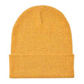 Yellow - Side - MidOcean Unisex Adult Knitted Cuffed Beanie
