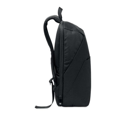 Black - Back - MidOcean RPET Polyester Backpack