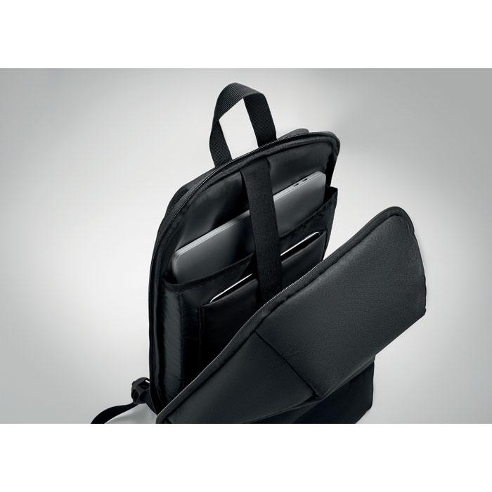 Black - Lifestyle - MidOcean RPET Polyester Backpack