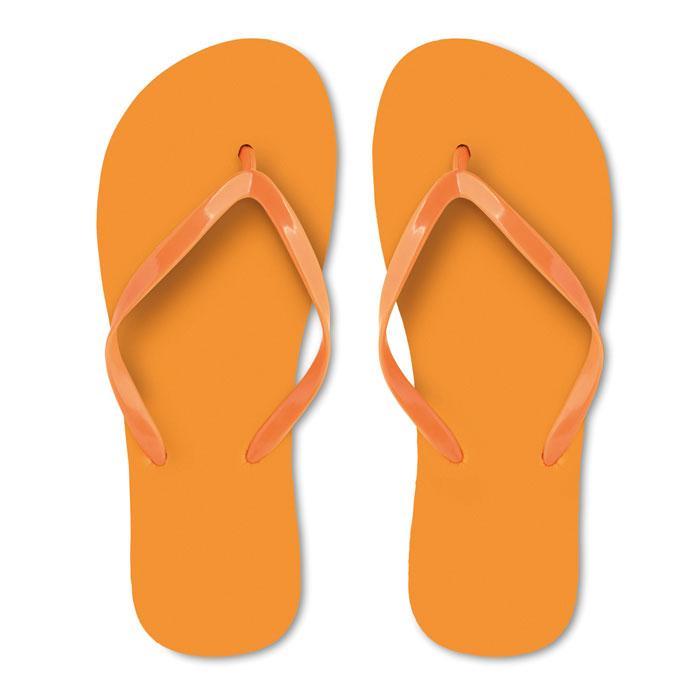 Orange - Back - MidOcean Unisex Adult EVA Beach Slippers