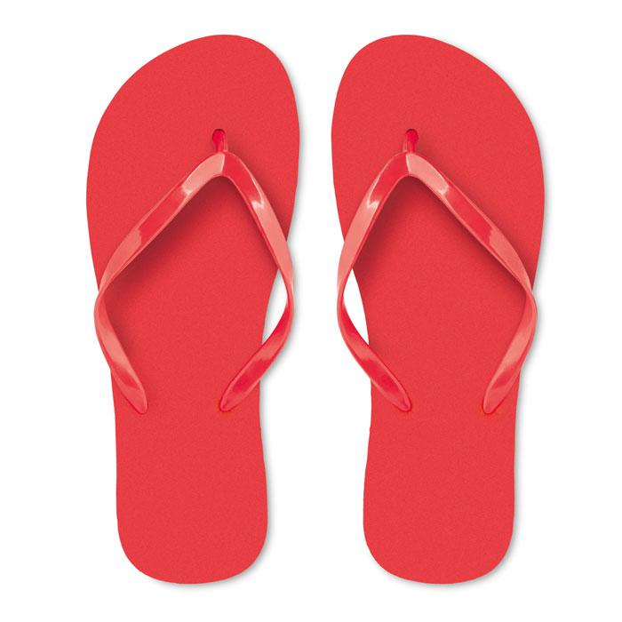 Red - Back - MidOcean Unisex Adult EVA Beach Slippers