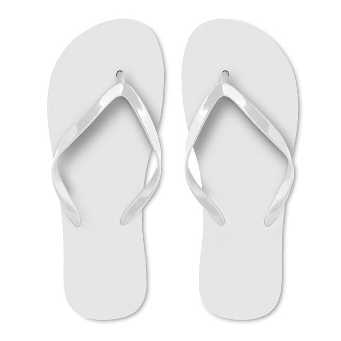 White - Back - MidOcean Unisex Adult EVA Beach Slippers