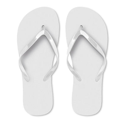 White - Back - MidOcean Unisex Adult EVA Beach Slippers