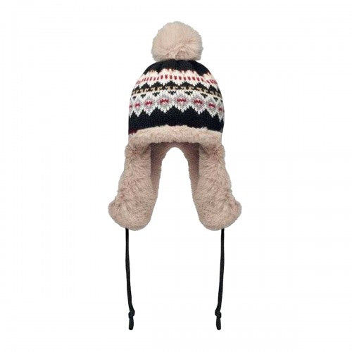 Front - MidOcean Unisex Adult Yulong Knitted Ear Flaps Beanie