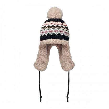 Front - MidOcean Unisex Adult Yulong Knitted Ear Flaps Beanie