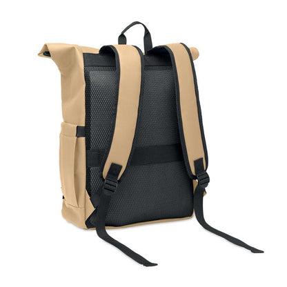 Khaki - Back - MidOcean Bangkok Roll Top Rucksack