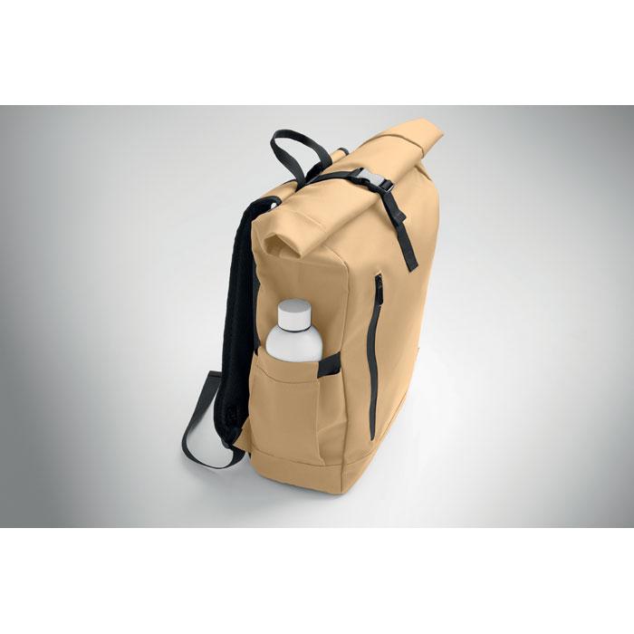 Khaki - Side - MidOcean Bangkok Roll Top Rucksack