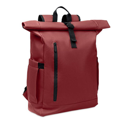 Burgundy - Front - MidOcean Bangkok Roll Top Rucksack