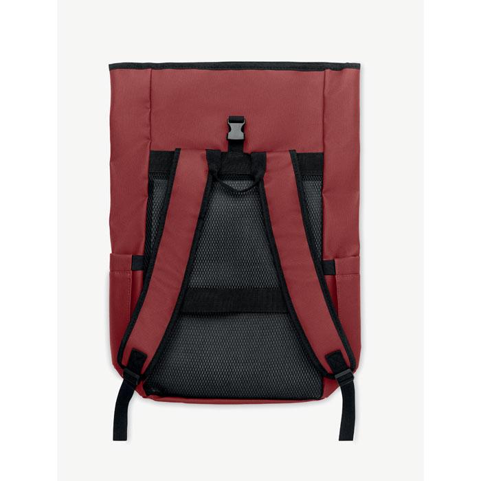 Burgundy - Close up - MidOcean Bangkok Roll Top Rucksack