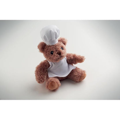 White - Side - MidOcean Teddchef Chef Plush Teddy Bear